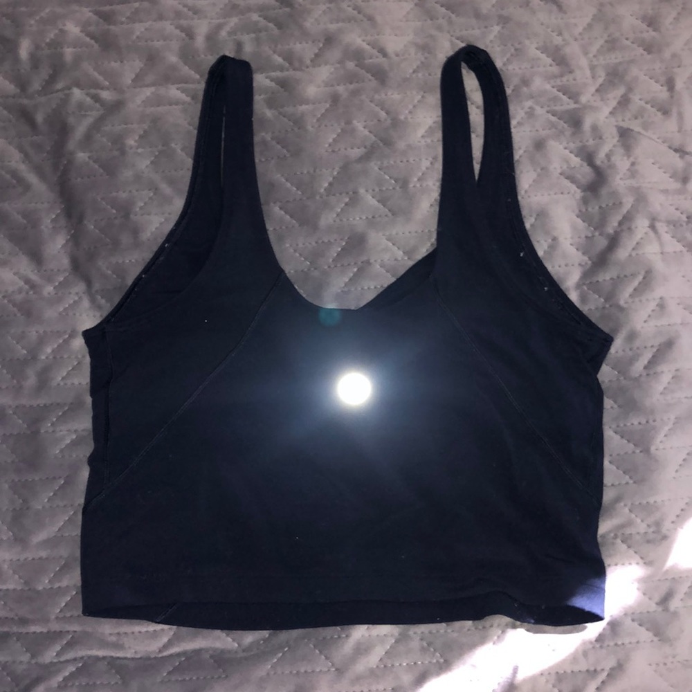 Navy Lulu Align Crop Tank